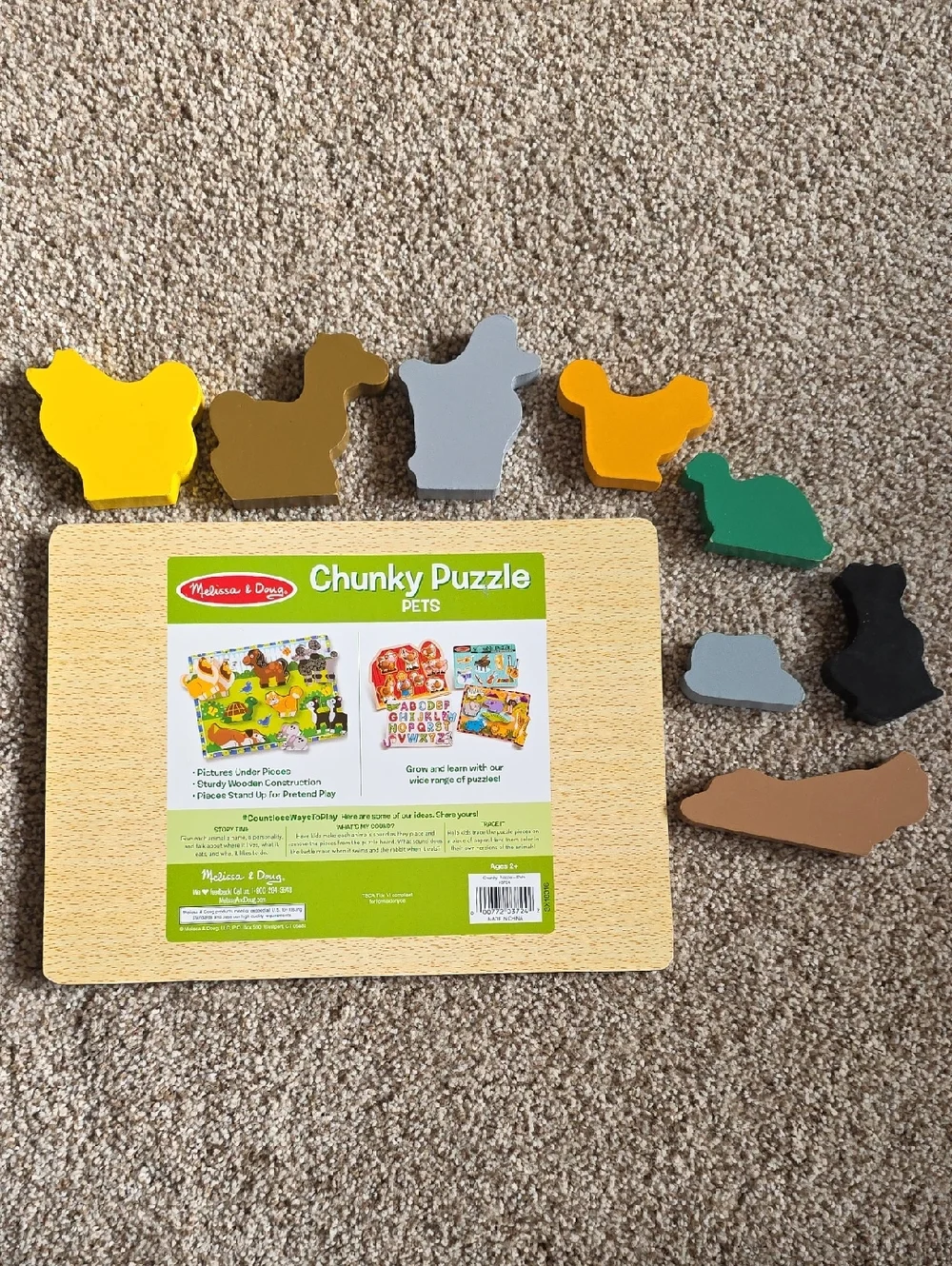 Melissa & Doug See & Hear Wooden Farm & Pet Block Puzzles